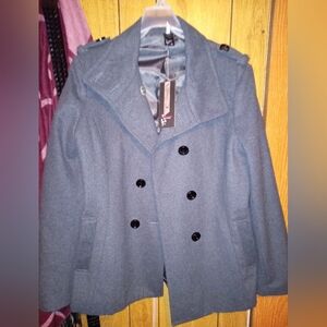 Xl couture grey pea coat